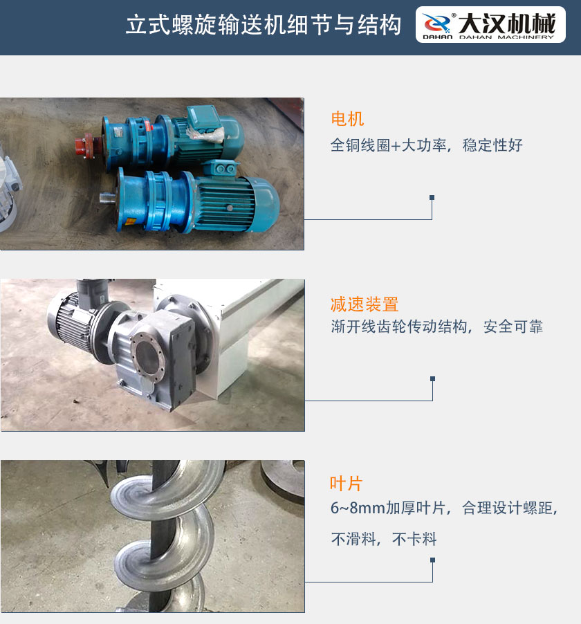 立式螺旋輸送機細節