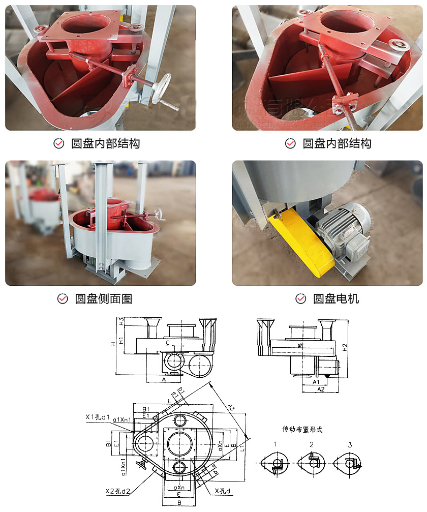 圓盤給料機圓盤結構圖